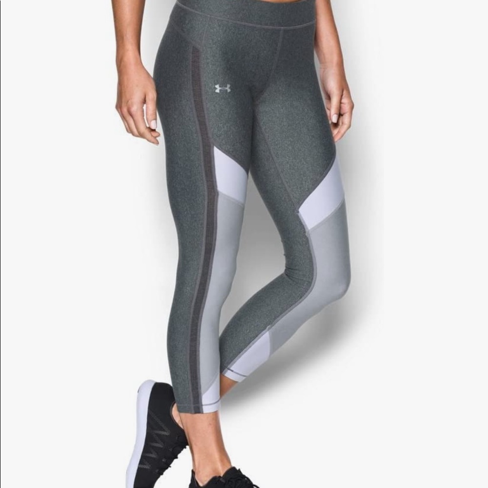 Under Armour Heat Gear Color Block Cropped Leggings